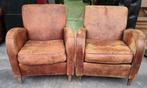 2 schapenleren wagenwiel stoelen + GRATIS BEZORGING
