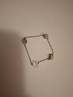 Armband met bedels, Staal, Ophalen of Verzenden, Zo goed als nieuw, Met kristal