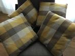 Pomax set van 4 kussens ( hoes + kussen ) geruit winter, Huis en Inrichting, Ophalen of Verzenden, Zo goed als nieuw, Overige kleuren