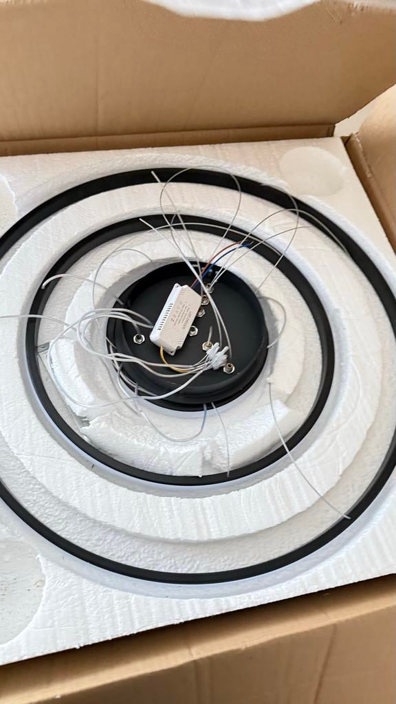 Moderne LED Plafondlamp, Huis en Inrichting, Lampen | Hanglampen, Ophalen, Nieuw, Metaal, Minder dan 50 cm