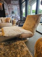 Relaxfauteuil INDI chill-line concrete leder bunny stof, Ophalen of Verzenden, Nieuw, Stof