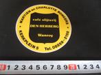 sticker wanroij café slijterij DEN HERBERG martien charlotte, Ophalen, Zo goed als nieuw