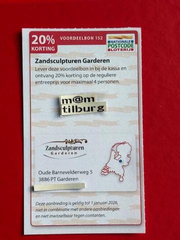Voordeelbon 152 Zandsculpturen Garderen 20% korting p.p. beschikbaar voor biedingen
