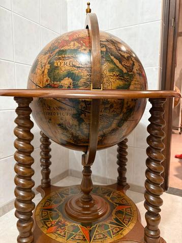 ANTIEKE bar globe drank wereldbol barglobe minibar globebar beschikbaar voor biedingen