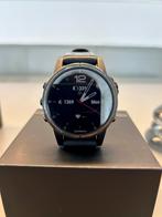 Garmin Fenix 5S Plus 42mm Sapphire - Topconditie!, Zwart, Ophalen of Verzenden, Waterdicht, Android