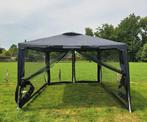 Partytent - Paviljoen - 395x295x255 cm - Grijs - In Doos, Ophalen, Partytent, Minder dan 4 meter, Zo goed als nieuw