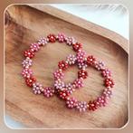 NIEUW! Moeder  Dochter bloemenarmbanden, Ophalen of Verzenden, Nieuw, Goud, Armband