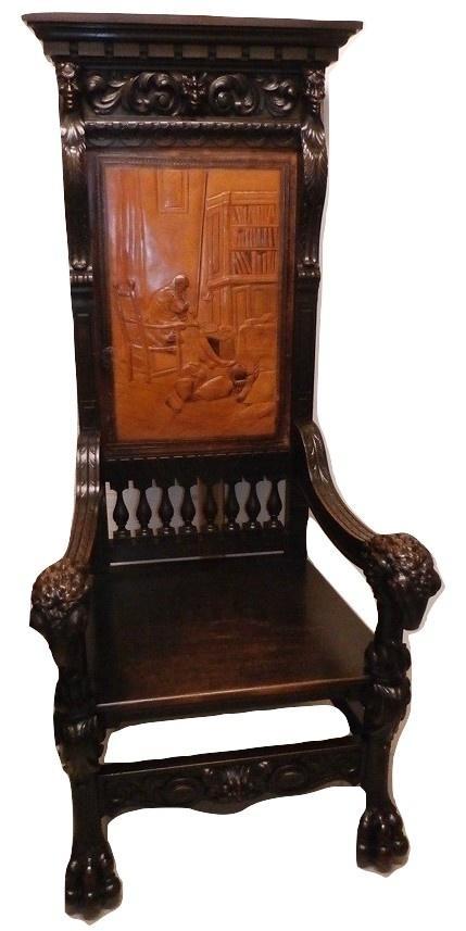 19de eeuwse zeldzame troonzetel!, Antiek en Kunst, Antiek | Meubels | Stoelen en Banken, Ophalen