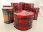 8 vintage blikken, tartan ware, Ophalen of Verzenden, Gebruikt, Overige, Overige merken