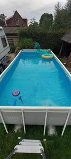 Intex opzetzwembad 488x244x107, Ophalen, Gebruikt, 200 tot 300 cm, 80 tot 120 cm