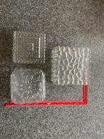 Vintage glazen plafondlampen, Ophalen of Verzenden, Zo goed als nieuw, Glas