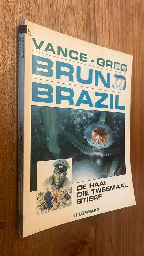 Bruno Brazil 4 delen wisselende staat Vance & Greg, Boeken, Stripboeken, Gelezen, Meerdere stripboeken, Ophalen of Verzenden