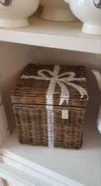 Riviera Maison Leuke rieten mand met deksel, Ophalen of Verzenden, Zo goed als nieuw, Overige materialen, Minder dan 50 cm