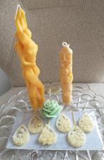 Bijenwas kaarsen, roosjes liefdesbeeld bijenkoningin hangers, Overige materialen, Nieuw, Ophalen of Verzenden, Kaars