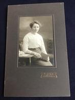 Kabinetfoto, Dame, PIETER STEK, DELFT, Antieke foto, Verzamelen, Ophalen of Verzenden, Voor 1940, Gebruikt, Foto