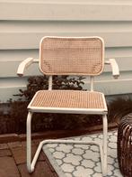 Witte vintage webbing stoel Thonet / Marc Breuer Cesca, Ophalen of Verzenden, Wit, Zo goed als nieuw, Hout