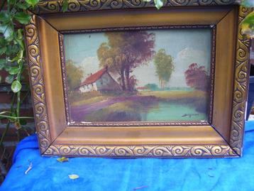 2 olieverfschilderijtjes beschikbaar voor biedingen