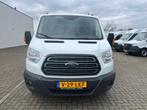 Ford Transit 350 2.0 TDCI L4H1 DC 6 Zitpl. Pick-Up - Lease 6, Auto's, Bestelauto's, 4 cilinders, Start-stop-systeem, 2800 kg, Wit