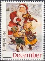 Nederland-5- Vieringen-Decemberzegel-Kerst- Kerstman- Muziek, Verzenden, Na 1940, Postfris