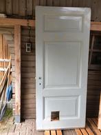 Antiek deur 1903, hoog 216, breed 92,5, dik 3,5, Doe-het-zelf en Verbouw, Deuren en Horren, 215 cm of meer, 80 tot 100 cm, Ophalen of Verzenden