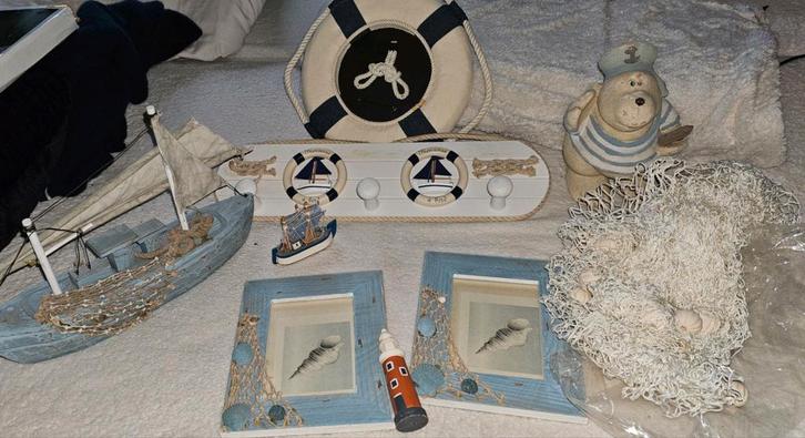 Nautische accessoires strand zee beach thema, Huis en Inrichting, Woonaccessoires | Overige, Zo goed als nieuw, Ophalen of Verzenden