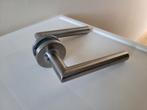 Nieuw Intersteel deurbeslag 8x RVS set, Doe-het-zelf en Verbouw, Hang- en Sluitwerk, Ophalen of Verzenden, Nieuw, Rvs, Klink of Kruk