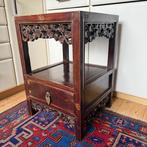 Chinees tafeltje, kastje, antiek, houtsnijwerk, begin 1900, Antiek en Kunst, Antiek | Meubels | Kasten, Ophalen