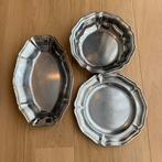 Vintage inox rvs schalen uit Frankrijk, Ophalen of Verzenden, Overige materialen, Overige stijlen, Schaal of Schalen