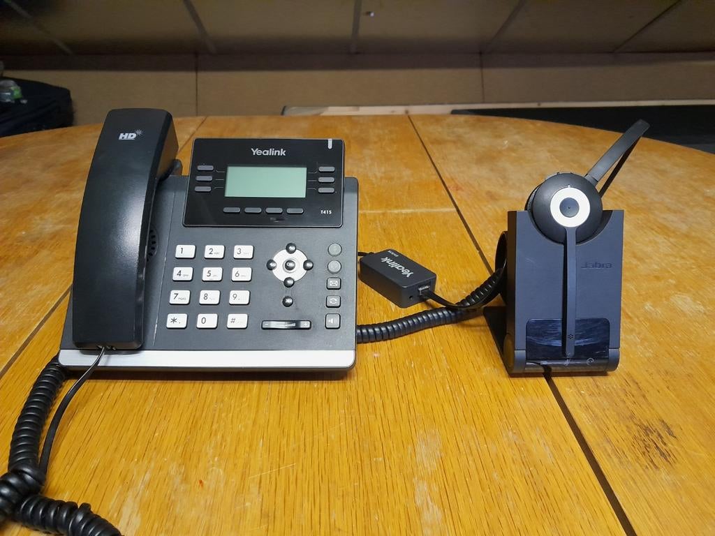 Telefoonset Yealink en Jabra, Ophalen of Verzenden, Gebruikt, Telefoon