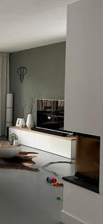 Tvmeubel besta ikea met houten bovenkant, Ophalen, Zo goed als nieuw, Wit, Enkelwandige keuken