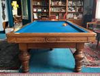 Massief houten biljart tafel met verwarming, Sport en Fitness, Biljarten en Poolen, Ophalen, Gebruikt, Biljarttafel