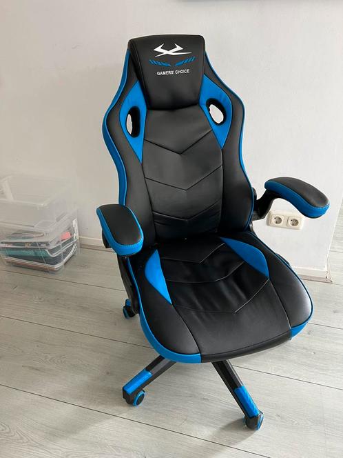 Gamestoel, Huis en Inrichting, Bureaustoelen, Zo goed als nieuw, Zwart, Gaming bureaustoel, Ophalen
