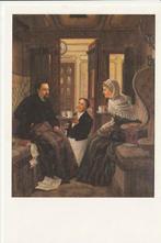 HUWELIJKSREIS LUXE TREIN COUPÉ KOFFIE GESERVEERD C. CAP 1885, Ophalen of Verzenden, Zo goed als nieuw, Trein, Kaart of Prent