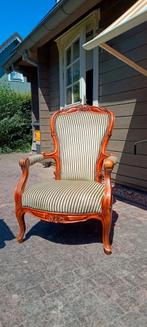 Klassieke Franse armfauteuil Voltaire, Huis en Inrichting, Fauteuils, Ophalen, Gebruikt, Hout