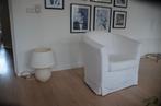 Witte fauteuil, Ophalen, Klassiek, 75 tot 100 cm, Zo goed als nieuw