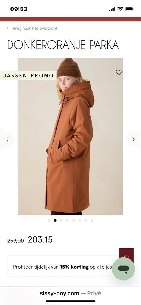 Sissy Boy Winterjas/Parka M - Uitneembare Binnenjas, Kleding | Dames, Jassen | Winter, Gedragen, Maat 38/40 (M), Ophalen of Verzenden