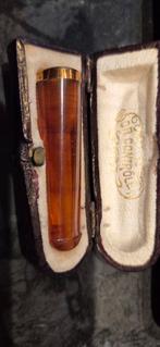 2 pijpjes pijp pijpen amber massief goud 18k gouden ring, Verzamelen, Ophalen of Verzenden, (Water)pijp