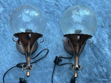 Vintage Wandlampen Set beschikbaar voor biedingen