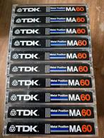 TDK MA60 Metal Cassettes - 10 Stuks 1982, Gebruikt, 2 t/m 25 bandjes, Overige genres, Ophalen of Verzenden