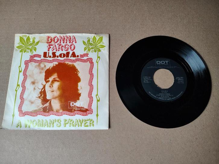 Single: Donna Fargo - U.S Of A. (1974), Cd's en Dvd's, Vinyl Singles, Gebruikt, Pop, 7 inch, Verzenden