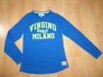 Blauwe longsleeve van Vingino, maat 164 (14) NIEUWSTAAT!, Ophalen of Verzenden, Zo goed als nieuw, Vingino, Shirt of Longsleeve