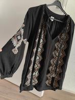 Ibz mode zwarte boho blouse xL-xxl oversized Aztec Ibiza, Ibz mode, Zwart, Maat 46/48 (XL) of groter, Ophalen of Verzenden
