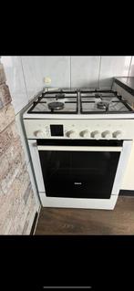 Bosch Gasfornuis 4 pitten en oven, Witgoed en Apparatuur, 4 kookzones, Vrijstaand, Gebruikt, 45 tot 60 cm