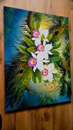 Handgeschilderd Thais Schilderij, Antiek en Kunst, Kunst | Schilderijen | Klassiek, Ophalen
