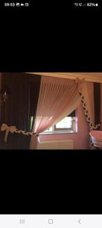 Mooie gordijnen met ophalers en hemel, Ophalen of Verzenden, Zo goed als nieuw, 200 cm of meer