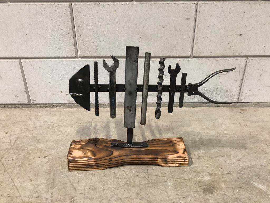 Metalen vis - (Scrap art), Verzenden, Nieuw