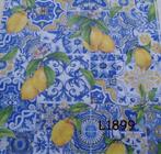 Servetten decoupage/bullet journal * Citroenen d.blauw L1899, Verzenden, Nieuw, Materiaal