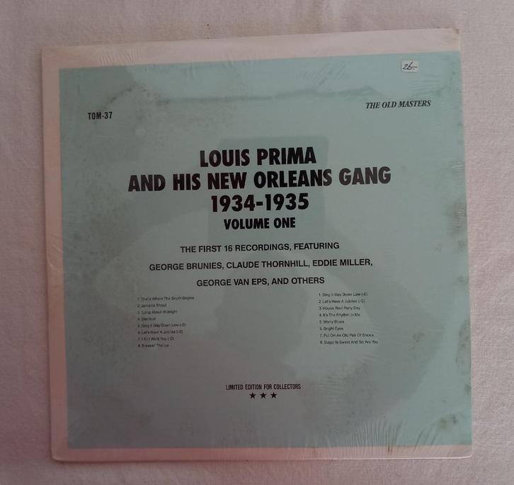 Louis Prima  Volume 1-2-3-4 Sealed in Hoes, Cd's en Dvd's, Cd's | Jazz en Blues, Jazz, 1960 tot 1980, Ophalen of Verzenden