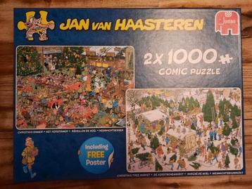 Jan van Haasteren 2x1000 Kerstpuzzels beschikbaar voor biedingen