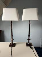 Twee mooie lampen 65 cm hoog inc fitting, Huis en Inrichting, Lampen | Tafellampen, Ophalen of Verzenden, Zo goed als nieuw